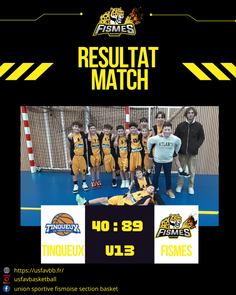 U13 résultat (equipe)